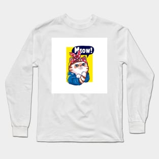 Meow, Yes I can Long Sleeve T-Shirt